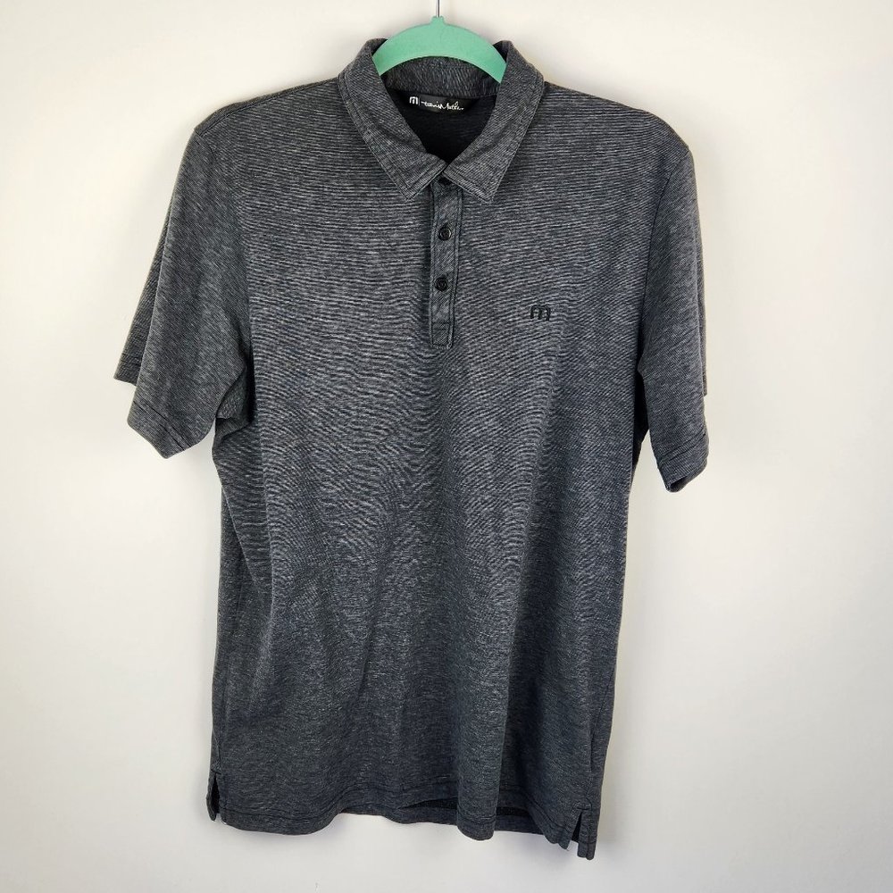 Travis Mathew Pima Cotton Blend Short Sleeve Polo Shirt sz L